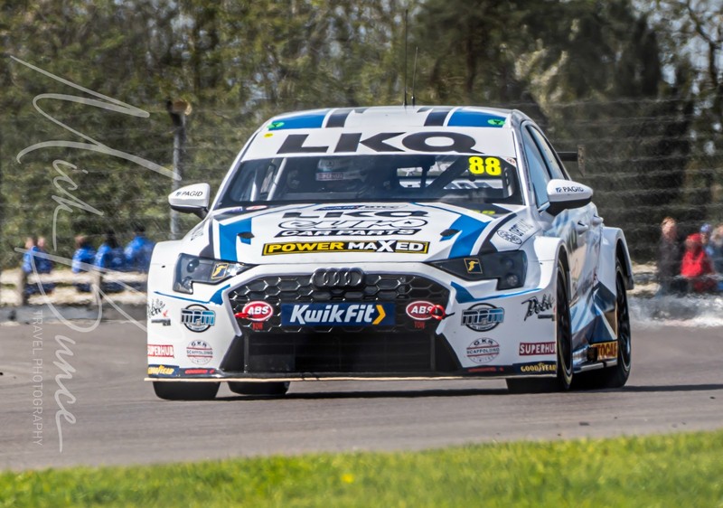 BTCC #88 Mikey Doble Audi S3 Saloon Donington Park April 2026 A3 Print