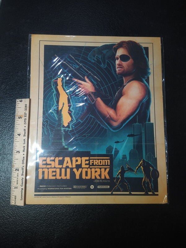 Escape From New York Art Print Loot Crate Exclusive Snake Plissken Kurt Russell