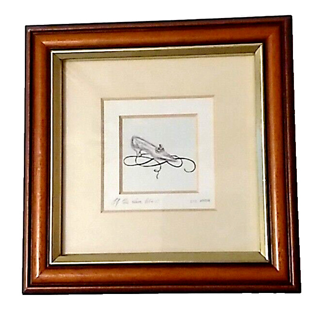 Global Miniatures Framed Matte Print Made in England If the Shoe Fits VTG 1999