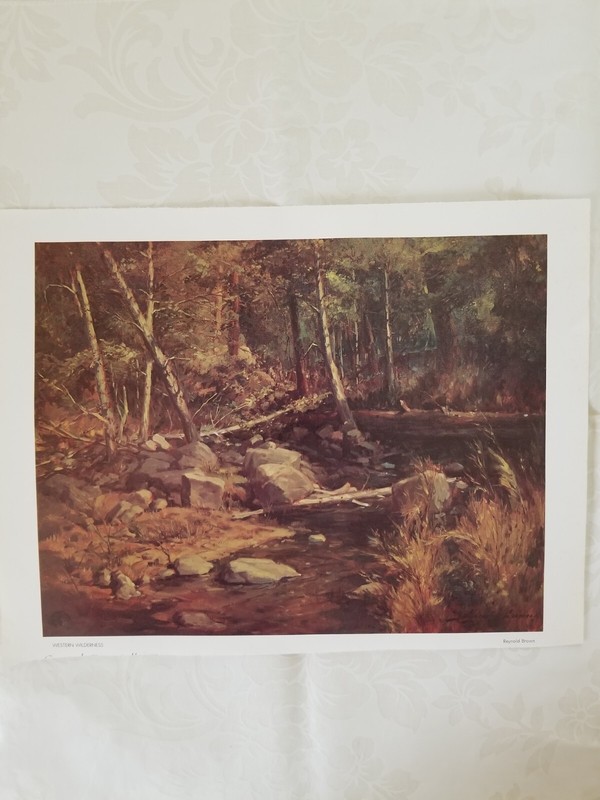 Reynold Brown Art Print Calendar Topper Western Wilderness