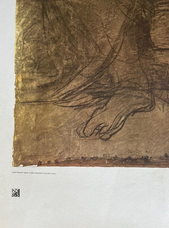 New York Graphic Society 1965 Leonardo Da Vinci 36+25’ Lithography Virgin Child gallery