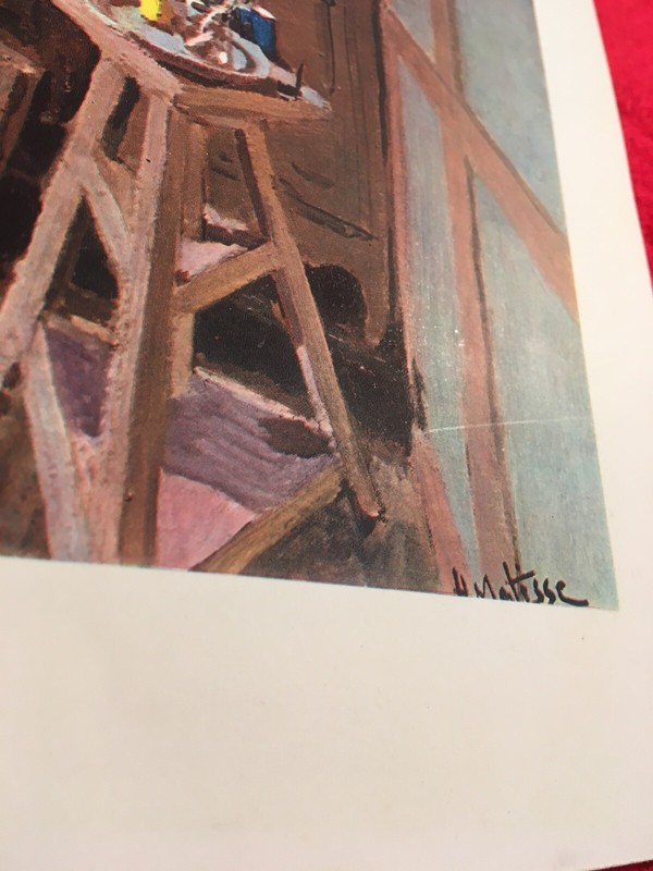 Henri Matisse,Studio Interior,Rare,Vintage,Offs.Lithograph,1939,Platesigned gallery