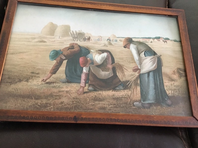 Vintage Print “The Gleaners” by Jean-Francois Millet 12 X 8 Framed