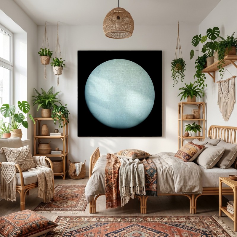 NASA - The Planet Uranus Taken by the Spacecraft Voyager 2 In - Paper or Canvas gallery