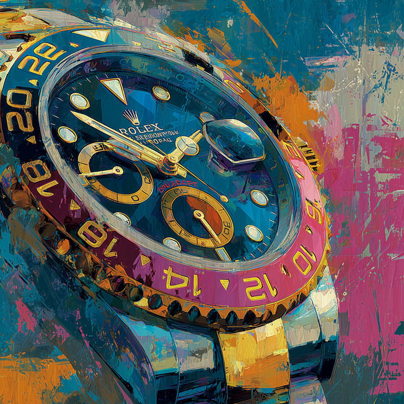 Rolex Watch Pop Art 24×24 Giclée Art Print Ltd 1/25 Signed COA Rombley A23