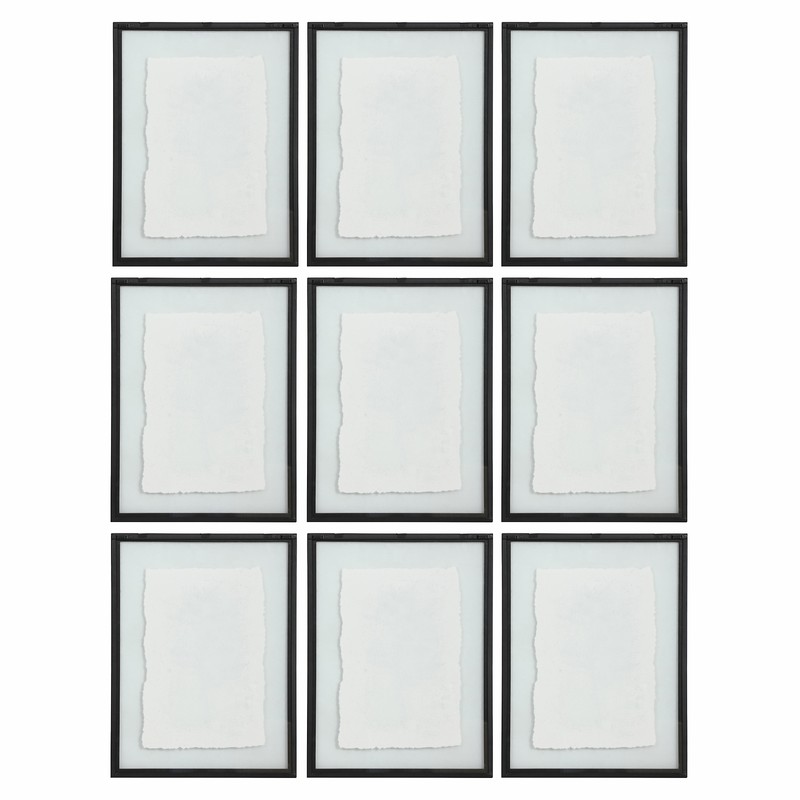 Botanical Black and White Floral Print Set 9 Wall Art Grouping Leaves Framed gallery