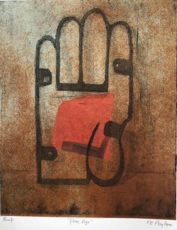 «Glove Dye» 9 7/8 x 8 Artist Proof Lithograph-C. 1990s- Frances Elizabeth Peyton