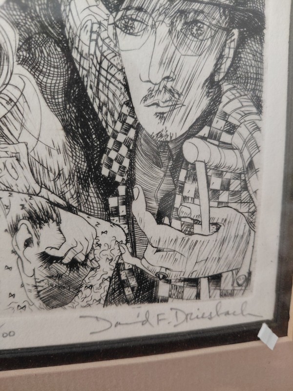 Deposition. David F. DRIESBACH Signed 54/100 Lithograph gallery