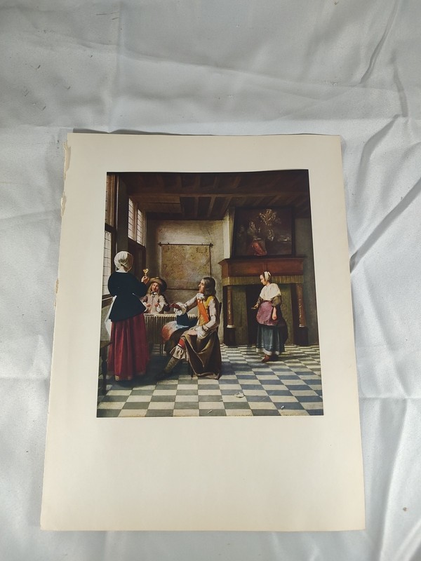 Art Print: Great Masterpieces De Hooch Interior of a Dutch House 8″ X 10″