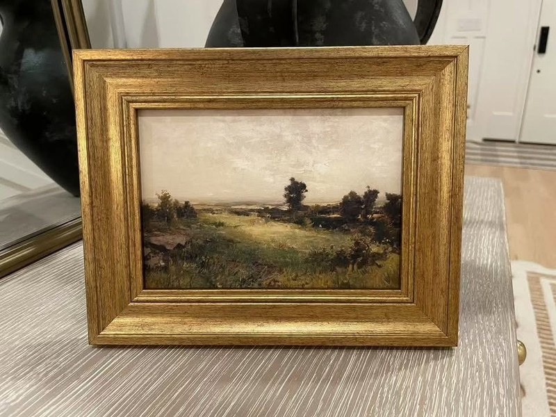 French Country Landscape Print Muted Framed Art Print Wall Art Home Decor