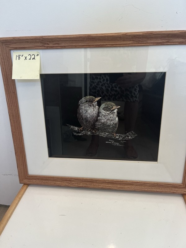 Framed art by Mel Dobson Signed Limited Edition 18” by 22”
