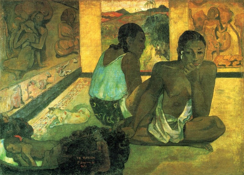 Te Rerioa by Paul Gauguin Giclee Fine Art Print Reproductionon Canvas