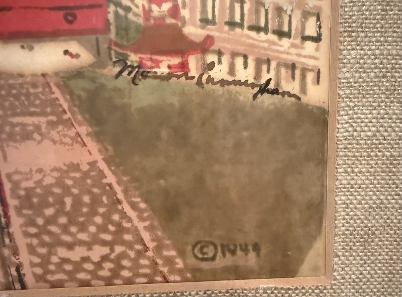 Marion Cunningham Signed Framed Matted Print, San Francisco Cable Car, 1944 gallery