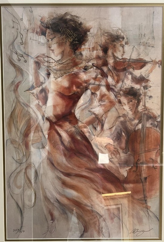 GARY BENFIELD "PRECIOUS MOMENT" SERIOLITHOGRAPH ON DELUXE PAPER W COA gallery