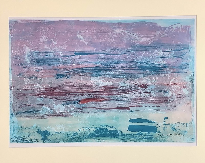 FRAME READY - Hand signed Helen Frankenthaler Lithograph - Matted - 20x16 Inch gallery