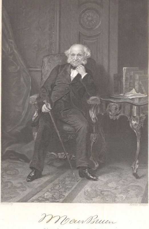Martin Van Buren – 8th President of the United States – Original 1862 Engraving