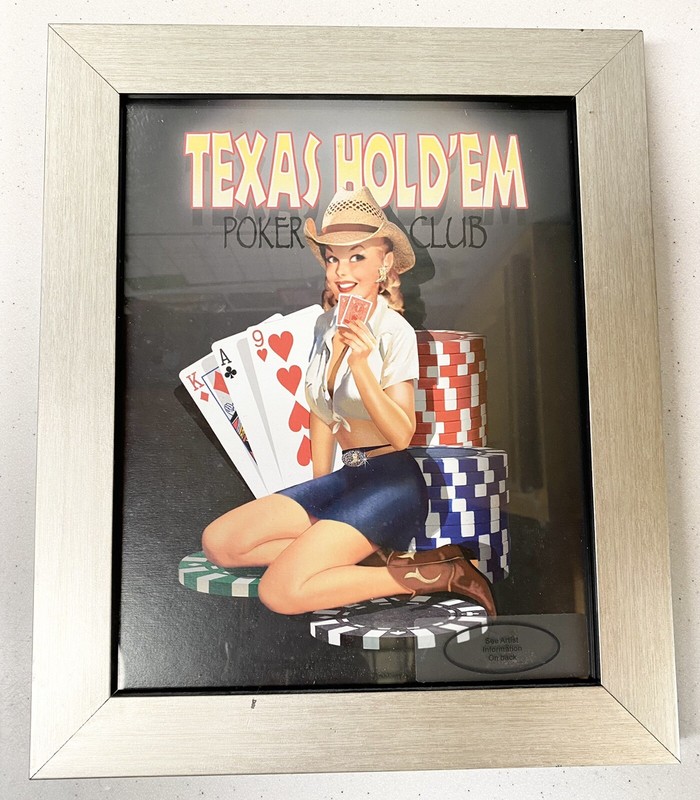 POKER CASINO ART PRINT - TEXAS HOLD'EM by Ralph Burch #1