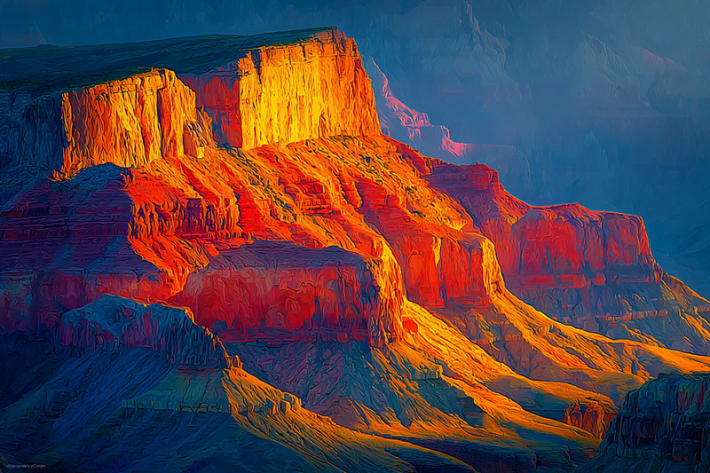 Grand Canyon United States 36×24 Giclée Art Print Ltd 1/25 Signed COA Rombley H7