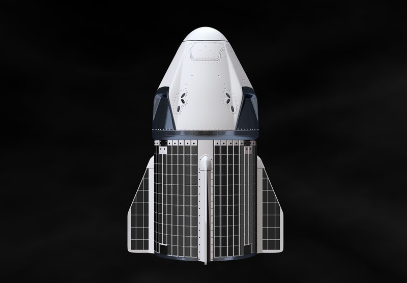 SpaceX Crew Dragon Model Printing - File digital STL - OBJ for 3D Printer gallery
