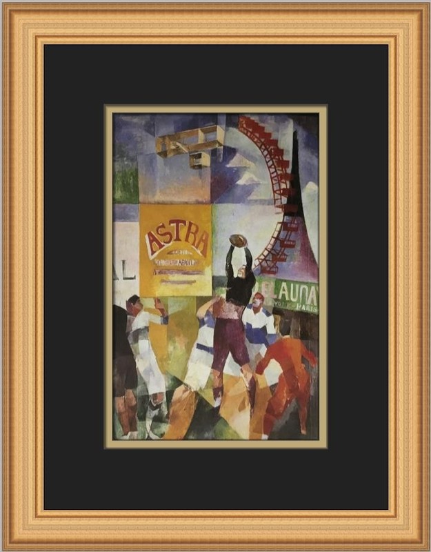 Robert DeLaunay The Cardiff Team Custom Framed Print