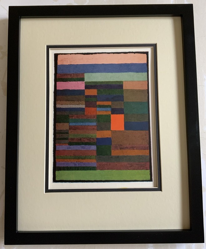 Paul Klee “Measurement/Strata” Orig’l Framed Print From 1955 Folio