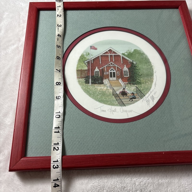 P Buckley Moss Town Hall Occoquan Signed Numbered Print 195/1000 1993 gallery