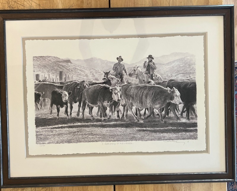 A Gathering Of Individuals by Robert «Shoofly» Shufelt Signed Ltd Edition 1/20