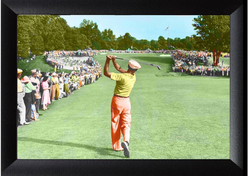 Ben Hogan Rated the Best Swing In Golf art 16" x 24" Framed Golf Art Photos