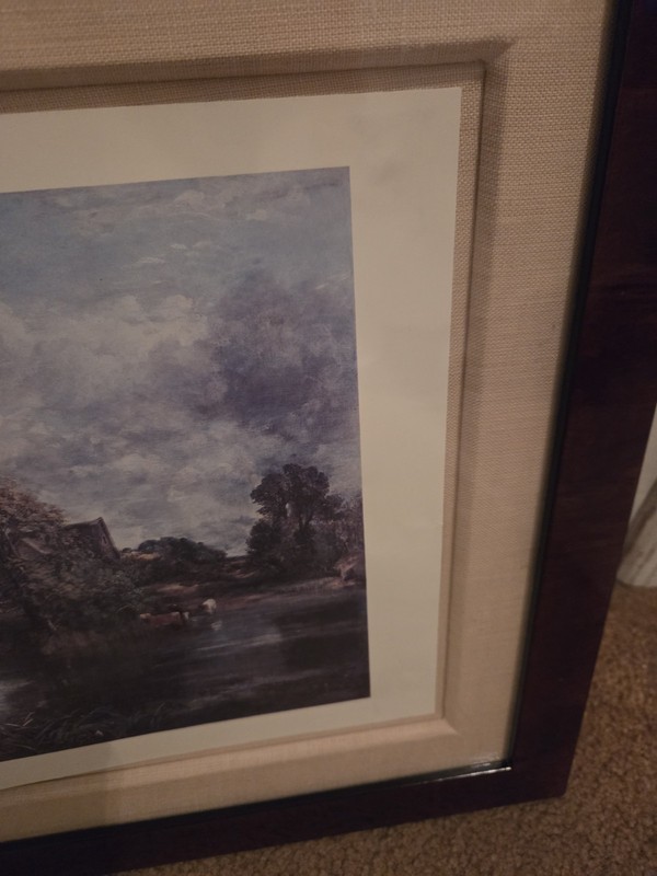 English Country Landscape Art Print Framed Cottage River Scene Traditional Décor gallery
