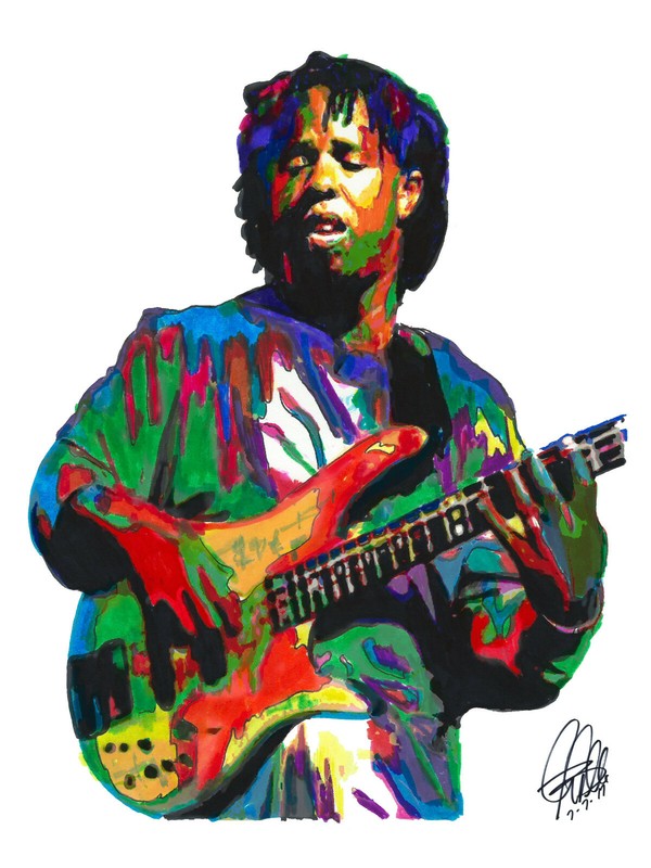 Victor Wooten American Bass Funk Rock Music Print Poster Wall Art 8.5×11