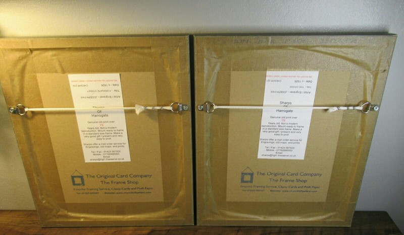 2x Framed & Mounted Genuine Old Prints Of Chester By Joseph Pike 10.5 x 13in gallery