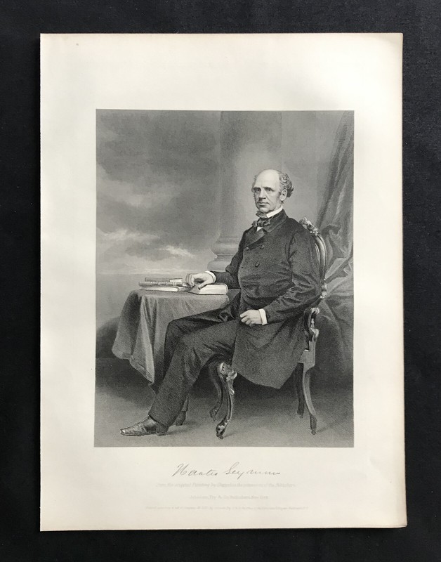 steel engraving Seymour Horatio Gov New York Democrat Candidate 1 America 250