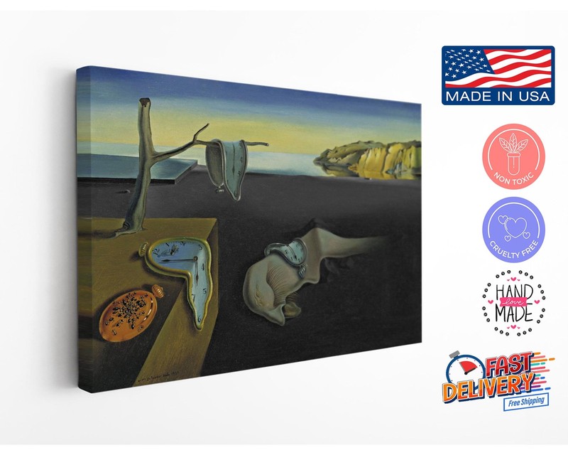 The Persistence of Memory Canvas Print, Salvador Dali Oil Art Reproduction