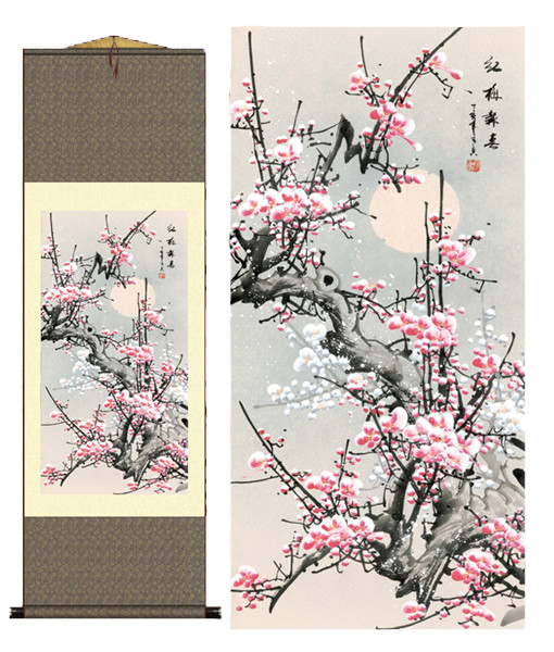 Grace Art® Asian Wall Scroll-55″ long x 18″ wide