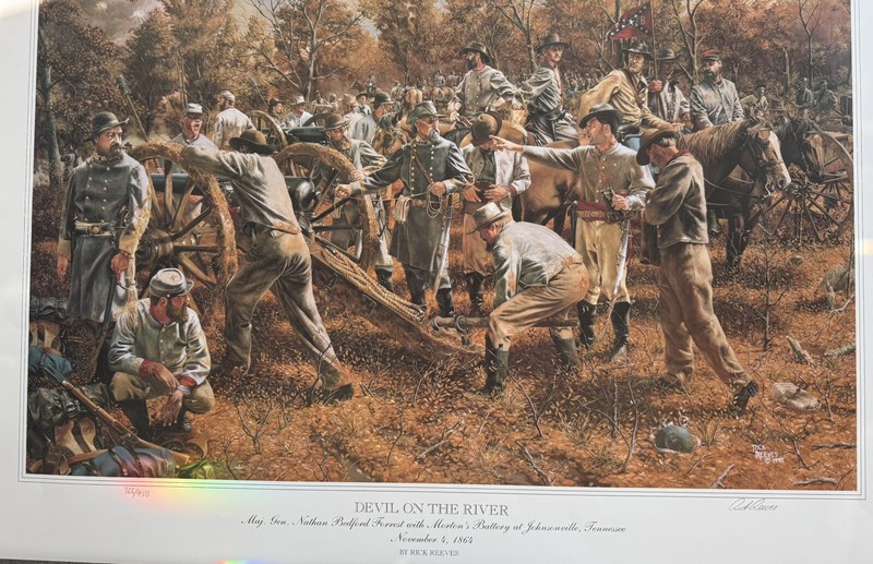 Rick Reeves «Devil on the River» 366/950 Civil War Print Rare COA