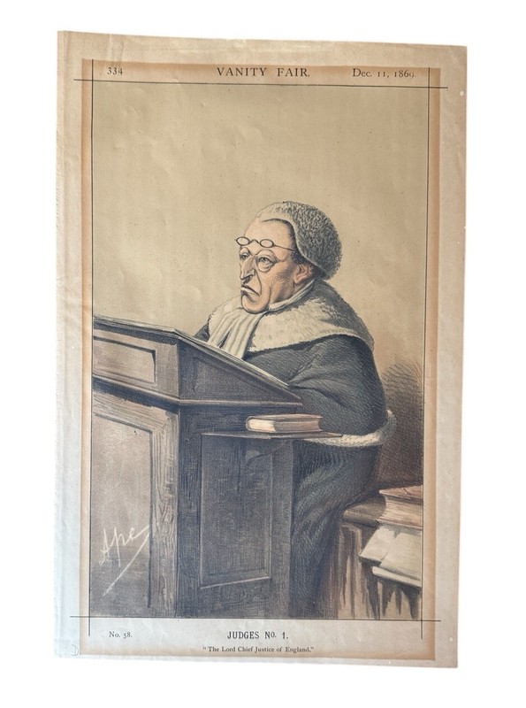 Vanity Fair Chromolithograph Judges No. 1 «The Lord Chief Justice Of England