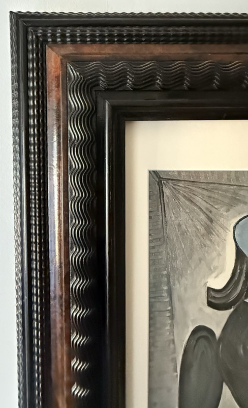 Pablo Picasso Vintage Lithograph Print Art Original Antique Dutch Ripple Frame gallery