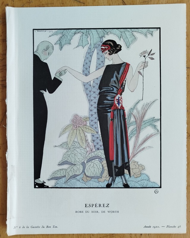 Art Deco Gazette de Bon Ton Pochoir Esperez by George Barbier – 1920