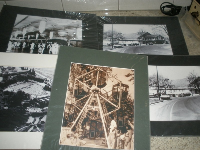 NEW Lot of 5 Vtg Hershey Park Pictures in Mat 14″ x 11″ (GS1)