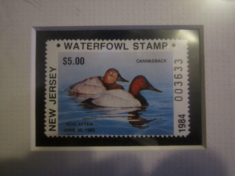 Tom Hirata 1984 New Jersey First Of State Canvasback Waterfowl Stamp Print gallery