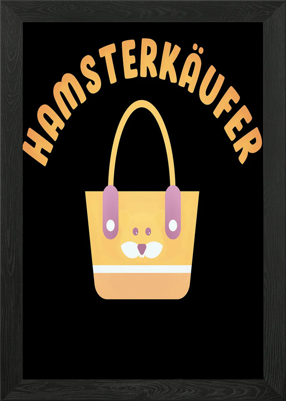 Hamster buyer Corona Framed Wall Art Poster Canvas Print Picture