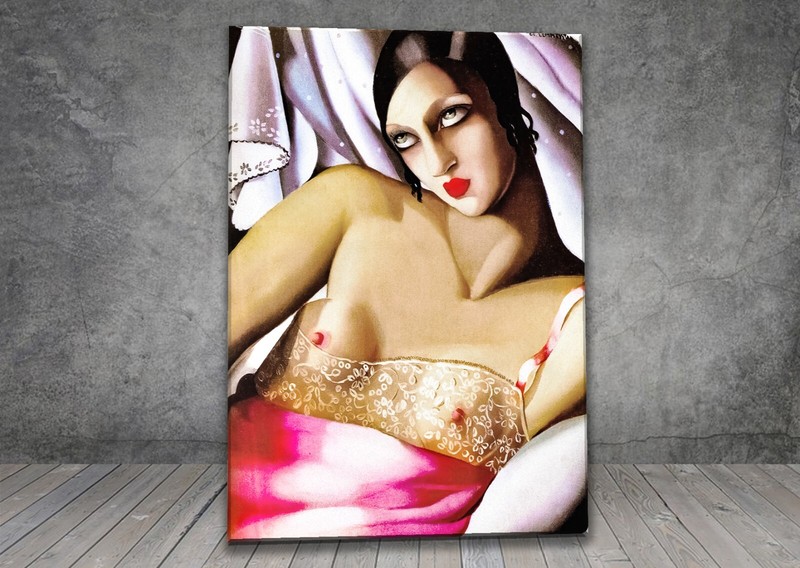 Tamara de Lempicka The Pink Shirt CANVAS PAINTING ART PRINT 1325