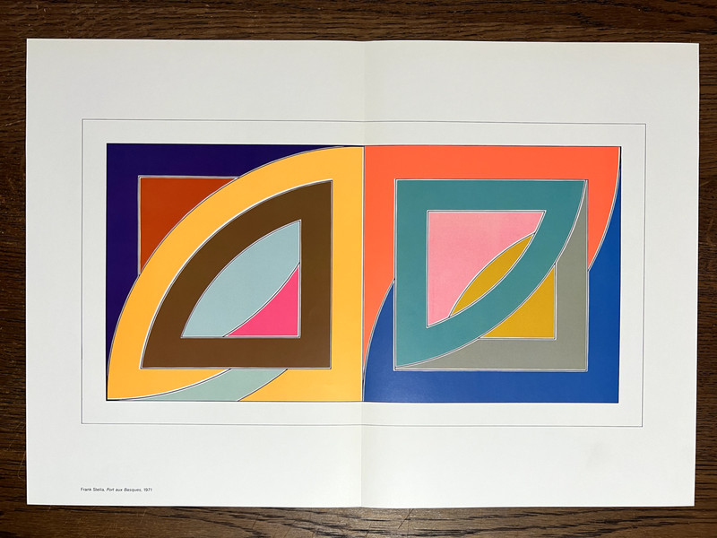 Frank Stella 1971 «Port aux Basques» Rare Color Plate