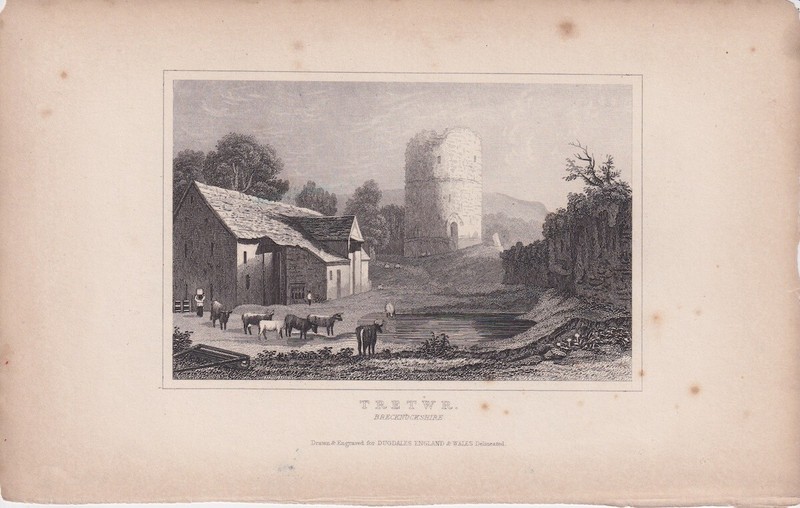 Antique Engraving Print, Tretwr, 1840 ca., 21.9 x 13.8 cm.We Sell Guaranteed..