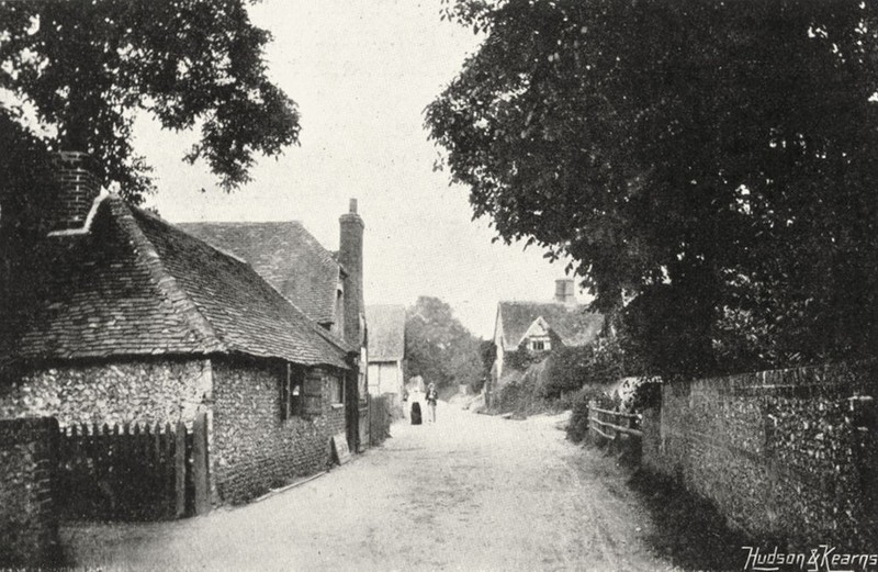 OXON. Ferry Lane, Goring 1897 old antique vintage print picture