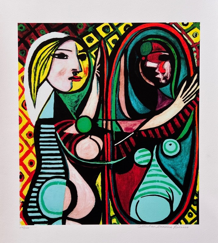 Pablo Picasso GIRL BEFORE MIRROR Estate Signed Limited Edition Giclee 26″ x 20″