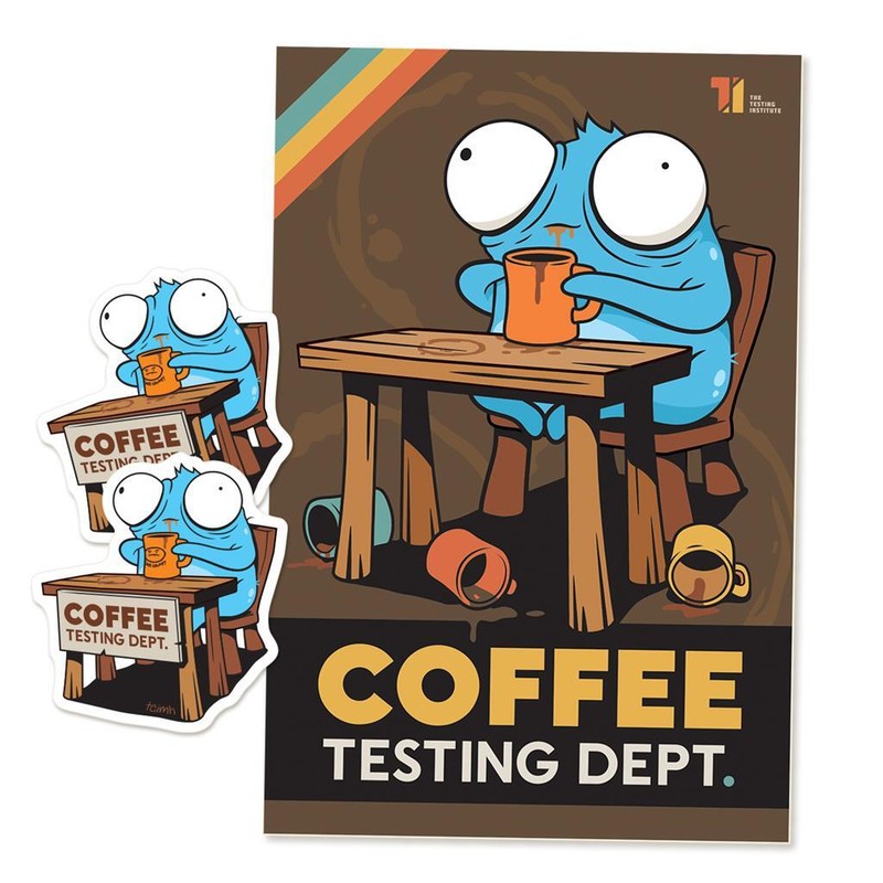 ANDREW BELL COFFEE TESTING DEPARTMENT LOWBROW ART PRINT BY DEAD ZEBRA gallery
