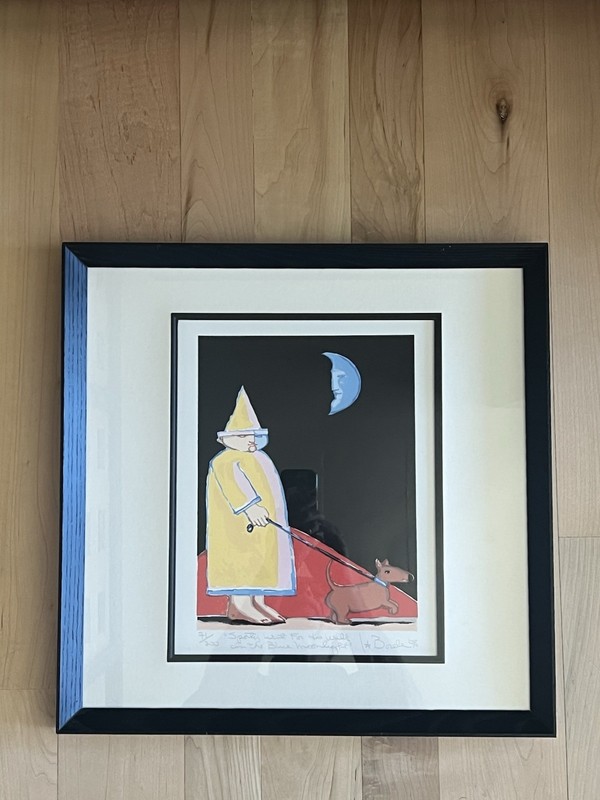 LaBorde- Lithograph ‘Walk In the Blue Moonlight’ 71/200 Bodo RARE