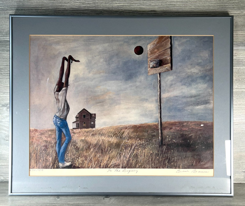 Signed Ernie Barnes Limited Edition LITHOGRAPH In The Beginning 234/750