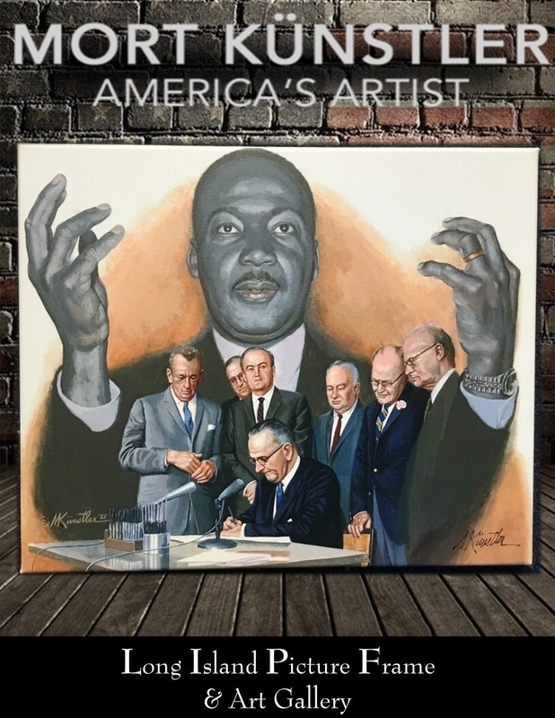 Mort Kunstler Martin Luther King Jr Signed & Numbered L/ED Giclee on Canvas